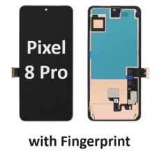  Google Pixel 8 Pro LCD / OLED touch screen with frame and fingerprint  (Original Service Pack) [Black] G949-00688-01